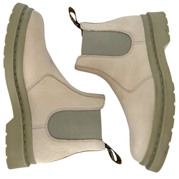Dr. Martens 2976 Mono Milled Nubuck Leather Chelsea Boots Beige Mens Size 11 - Picture 1 of 12
